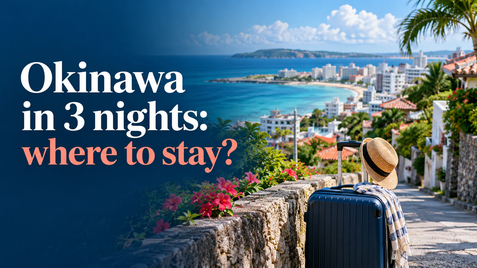 Planning 3 nights and 4 days in Okinawa around Naha, sea views, food and shopping