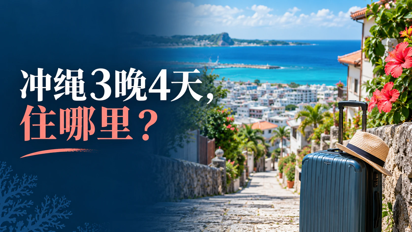 将那霸街区、冲绳海景、美食和购物安排进3晚4天行程